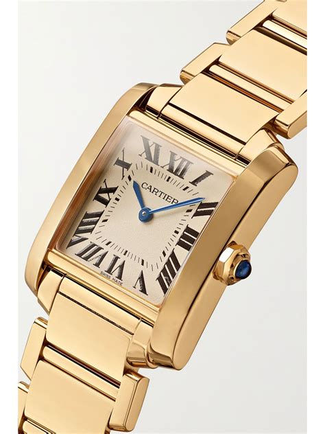 cartier gold tank watch|cartier gold tank francaise watch.